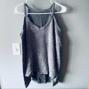 Gray off the shoulder sweater